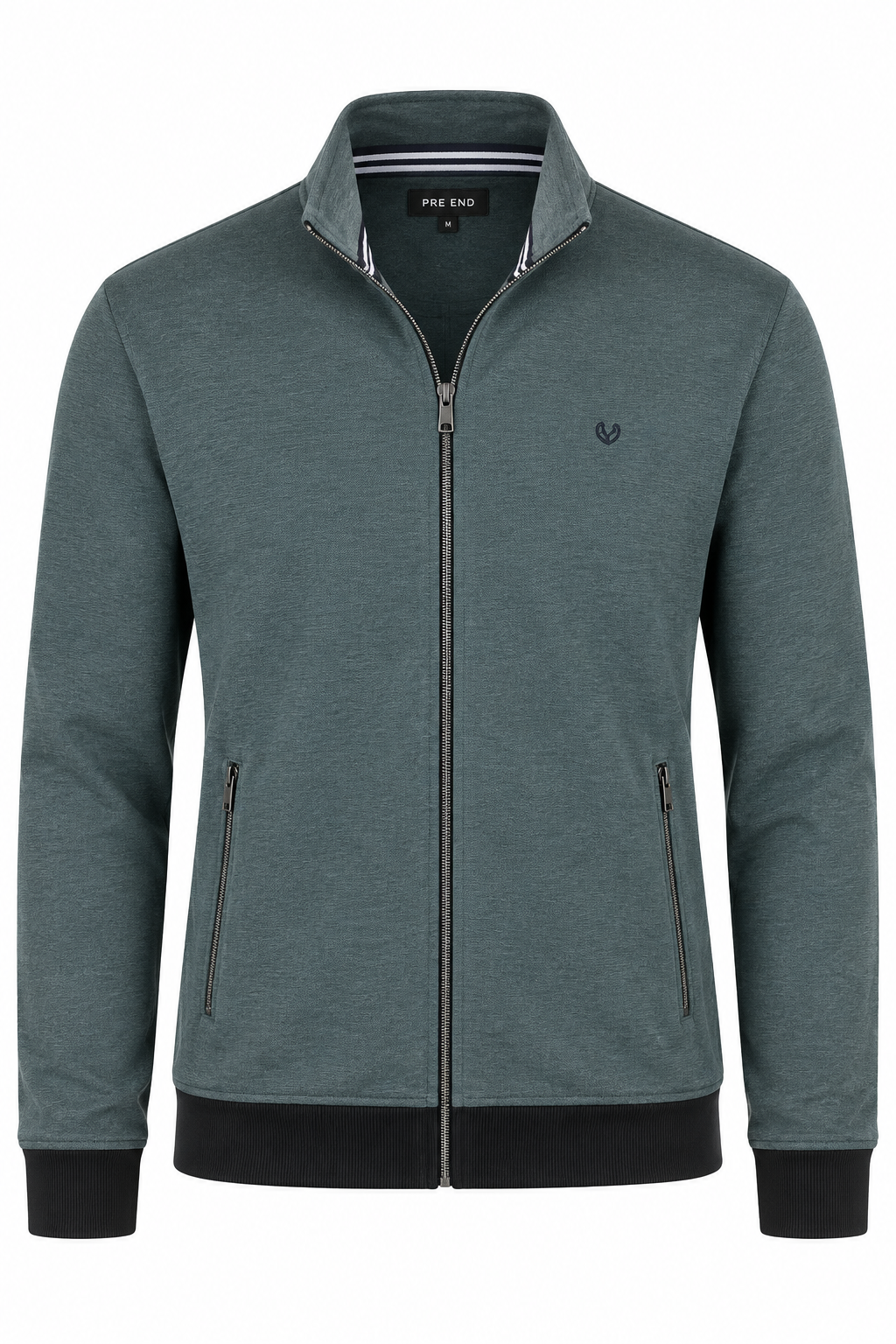 Pre End - Rai Sweat Cardigan I Blå Grøn