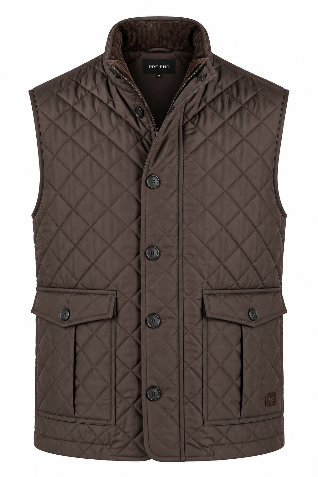 Pre End - Harald Quiltet Vest I Brun