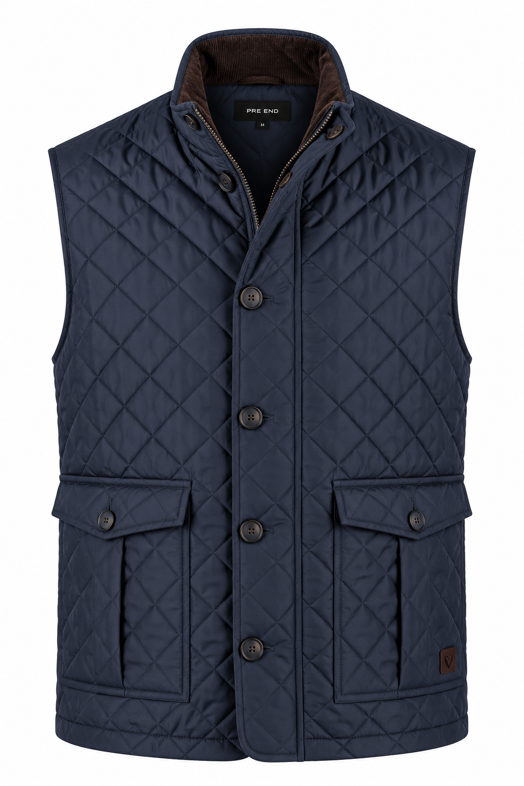 Pre End - Harald Quiltet Vest I Navy