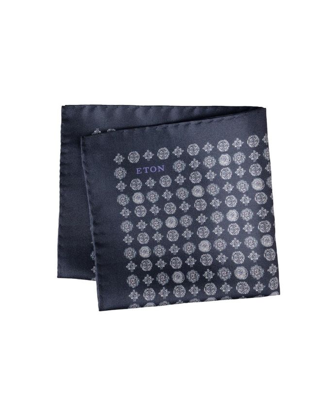 Medallion Silk Twill Pocket Square