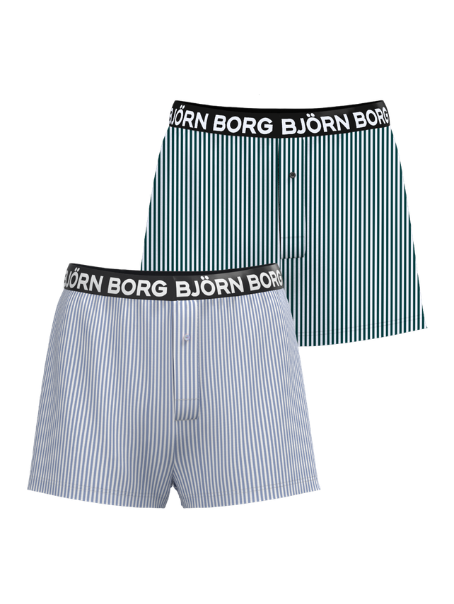 Cotton Stretch Logo Woven Boxer Shorts 2p  Multipack 1