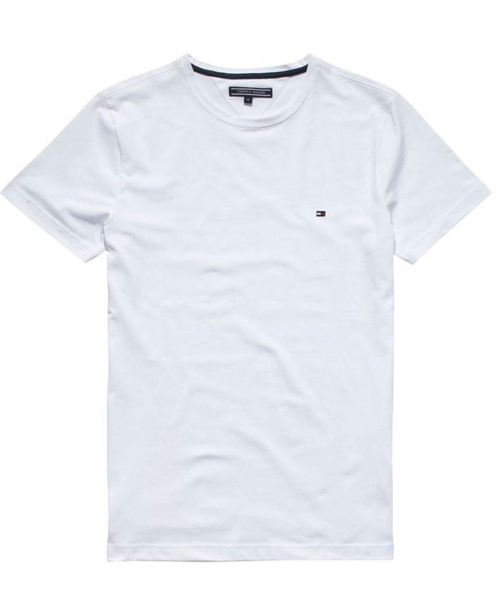 Tommy Hilfiger Slim Fit T-shirt i 100% bomuld