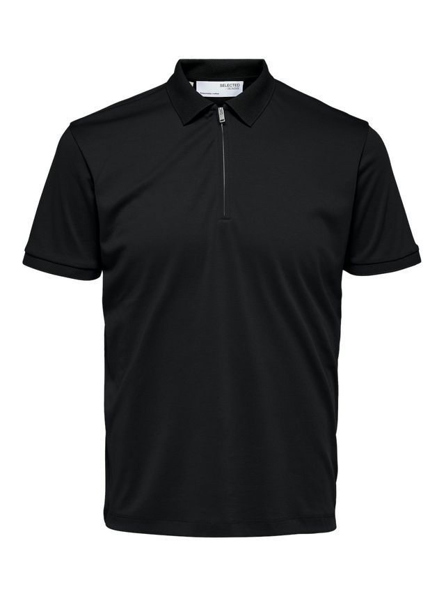 Slhfave Zip Ss Polo B