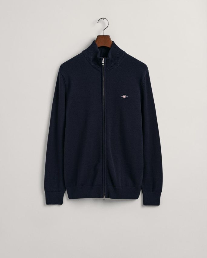 Casual Cotton Zip Cardigan
