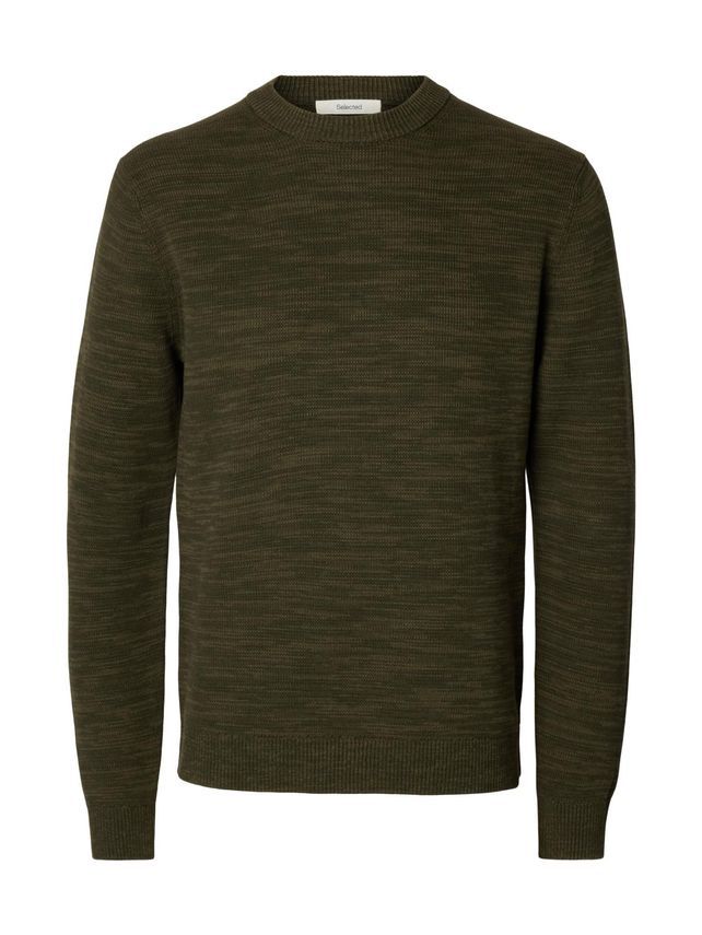 Slhdane Ls Knit Structure Crew Neck