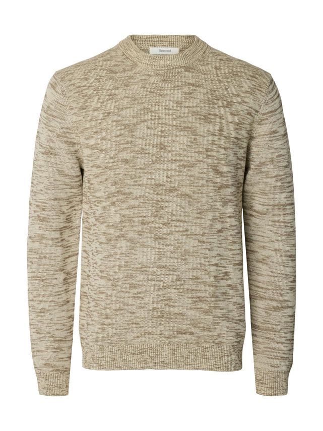Slhdane Ls Knit Structure Crew Neck
