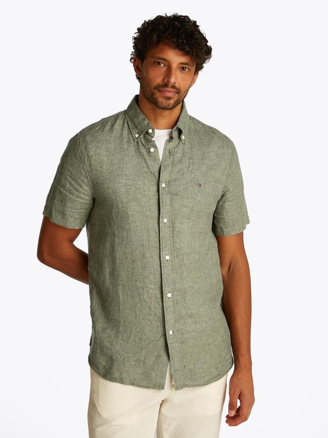 Pigment Dyed Linen Rf Shirt S S