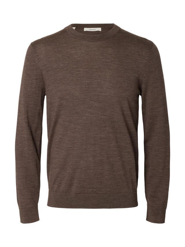 Slhtray Ls Knit Merino Crew Neck No