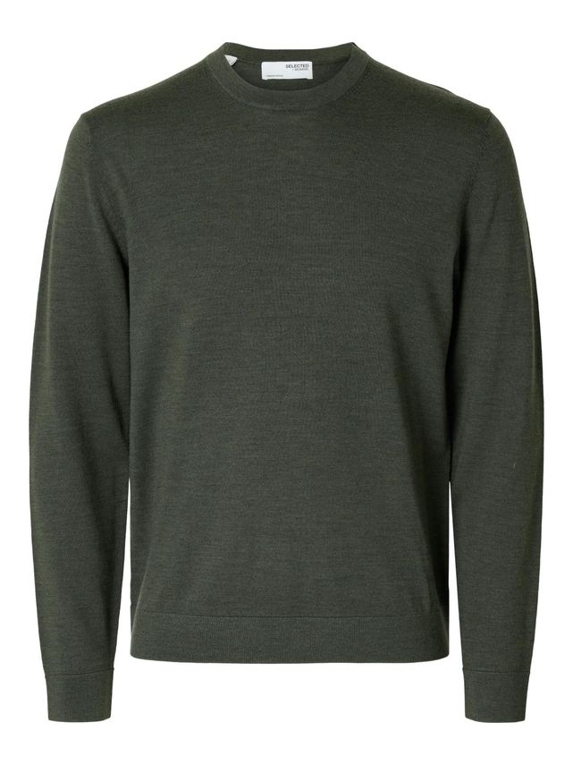 Slhtray Ls Knit Merino Crew Neck No