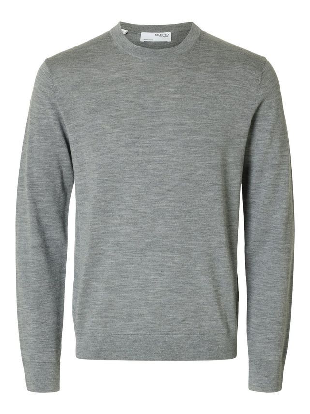 Slhtray Ls Knit Merino Crew Neck No