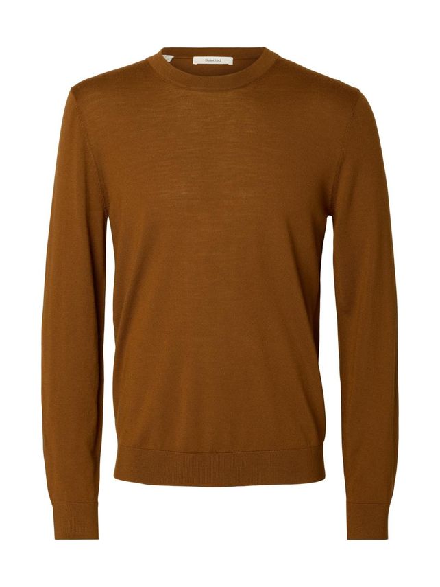 Slhtray Ls Knit Merino Crew Neck No