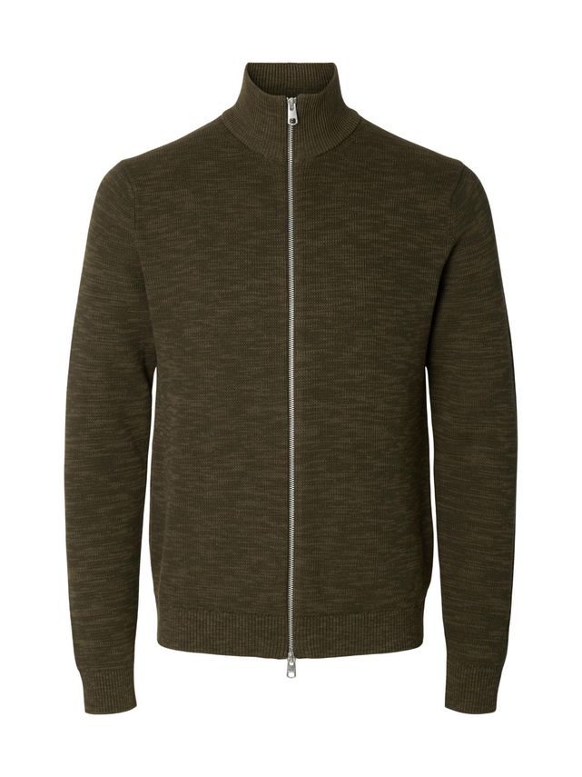 Slhdane Ls Knit Structure Full Zip