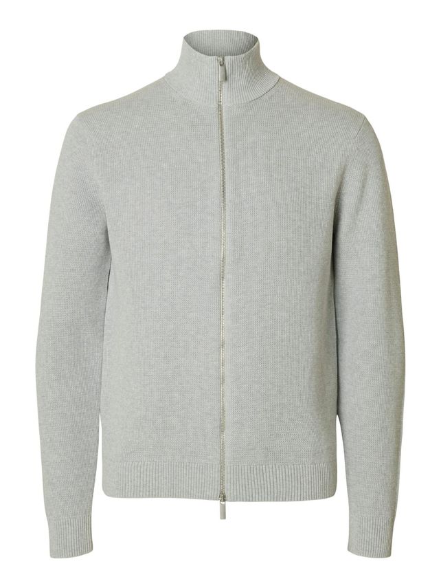 Slhdane Ls Knit Structure Full Zip