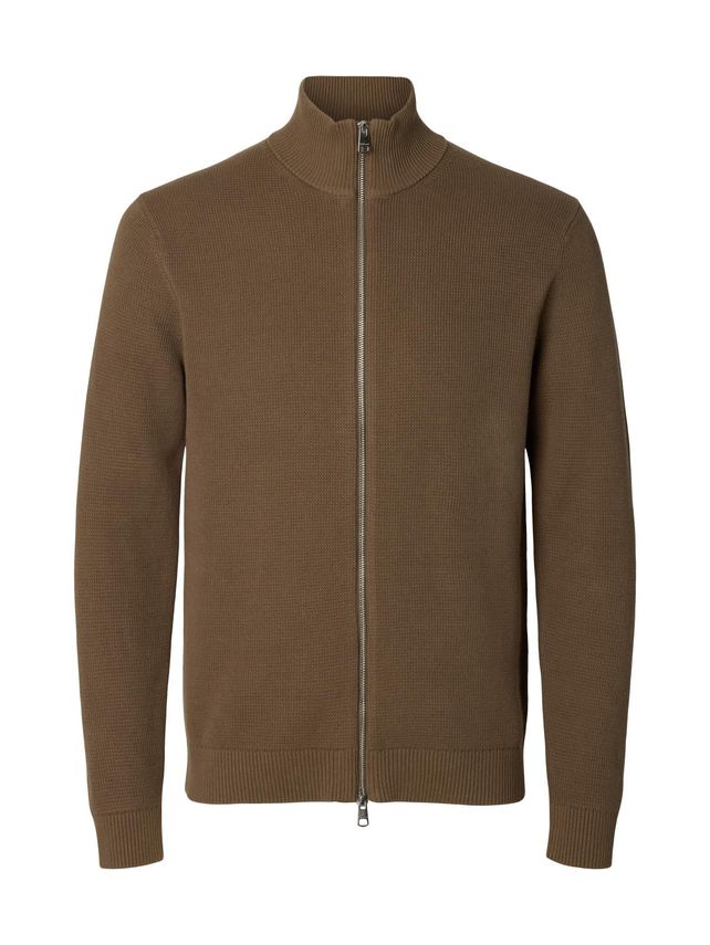 Slhdane Ls Knit Structure Full Zip