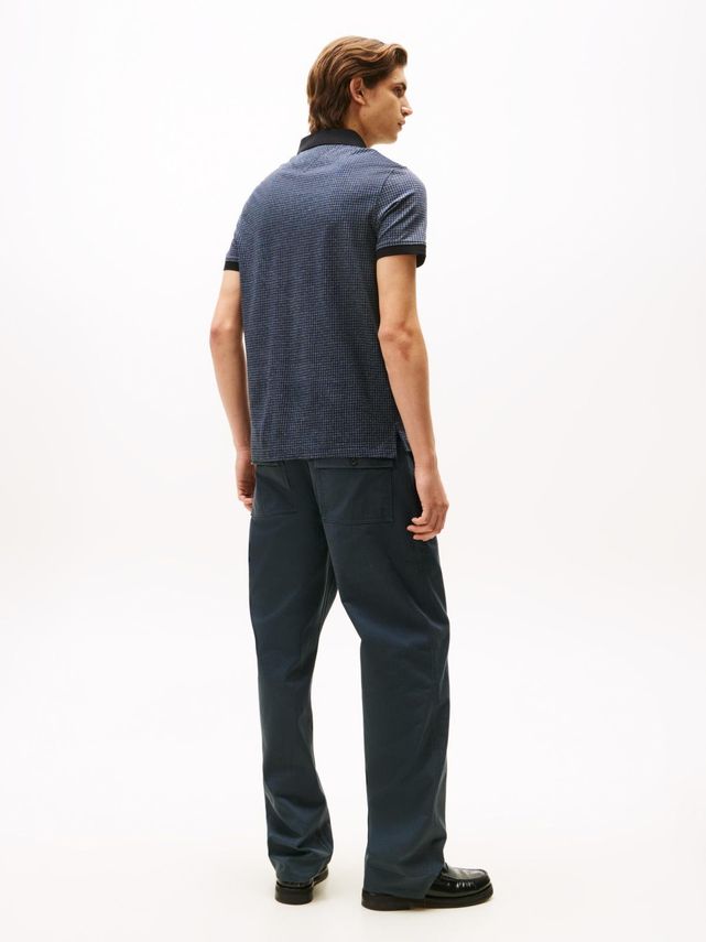 Mouline Check Jacquard Reg Polo