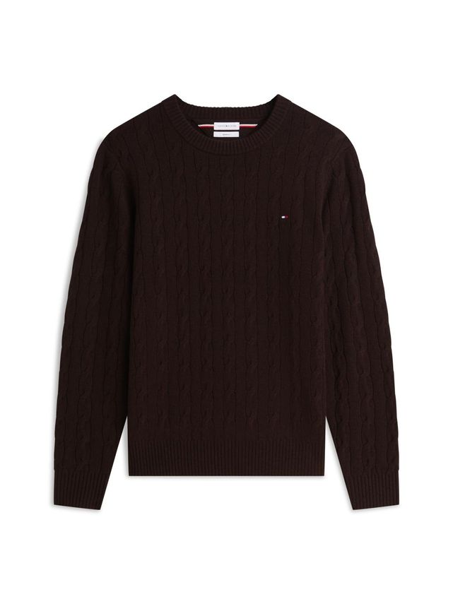 Lambswool Blend Cable Crew