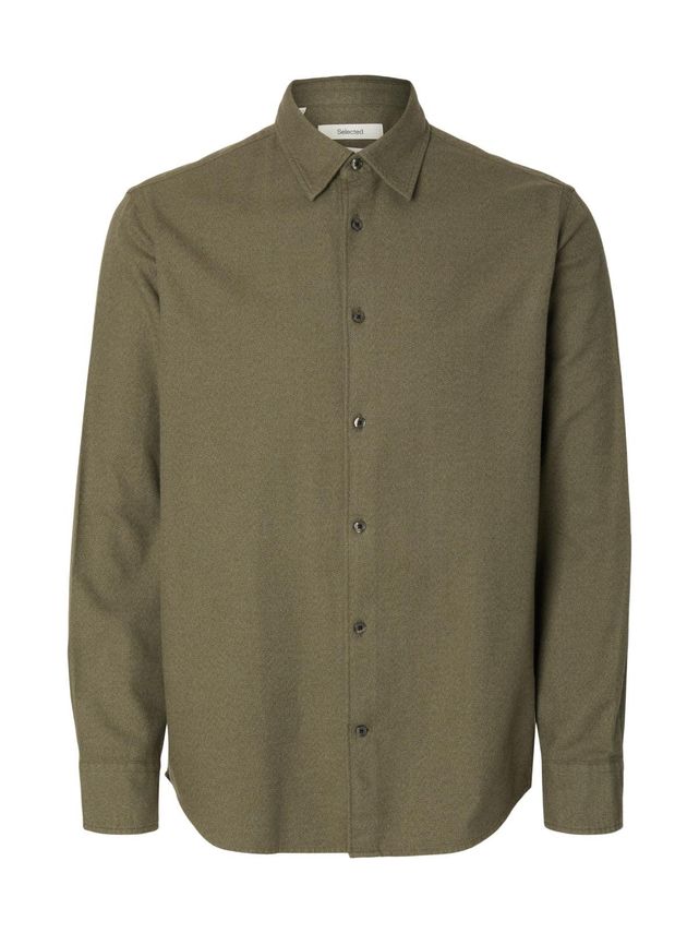 Slhregnoah Brushed Twist Shirt Ls N