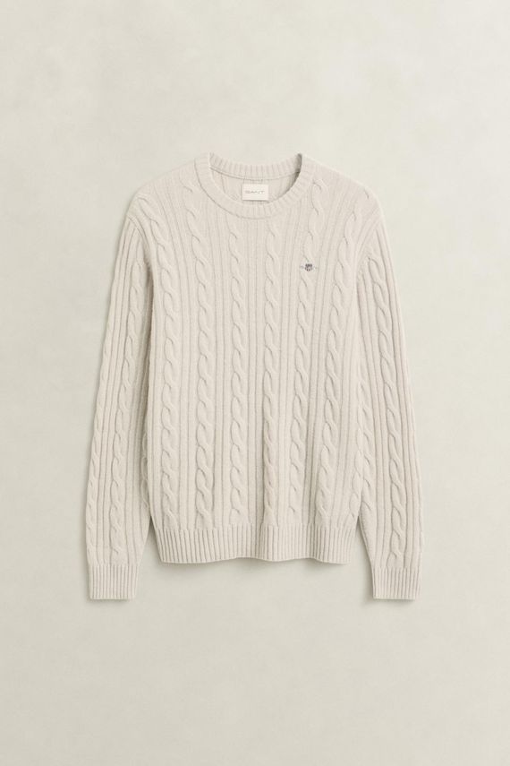Lambswool Cable C-neck
