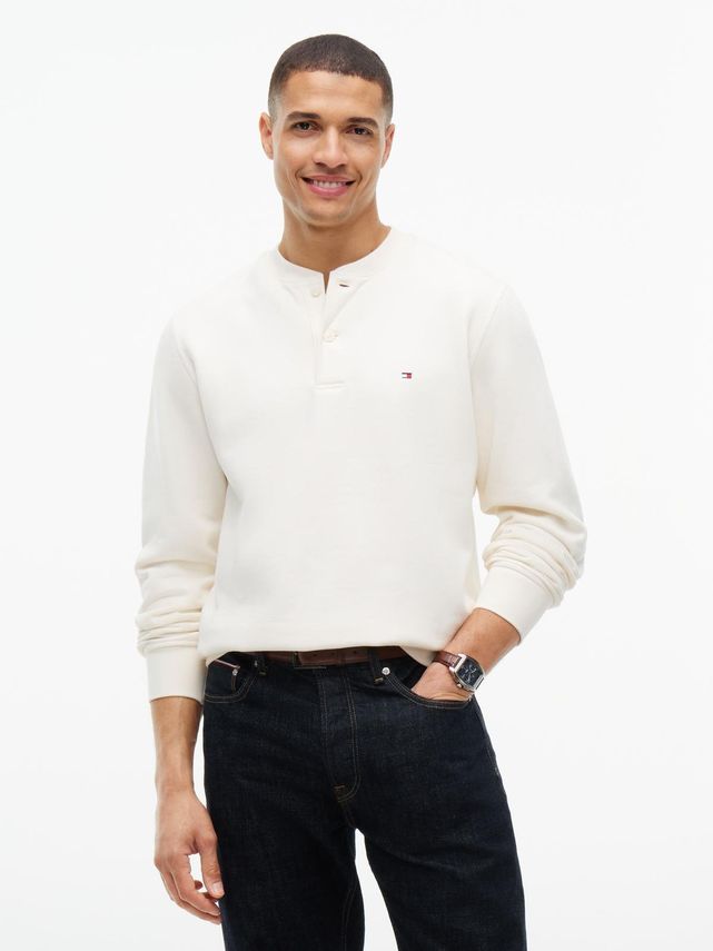 Reg Essential Fleece  Henley