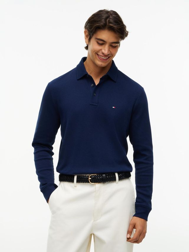 Ls Waffle Reg Polo