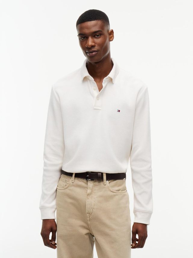 Ls Waffle Reg Polo