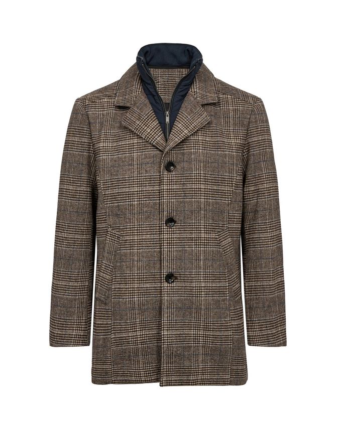 Mens Wool Coat Modern Fit