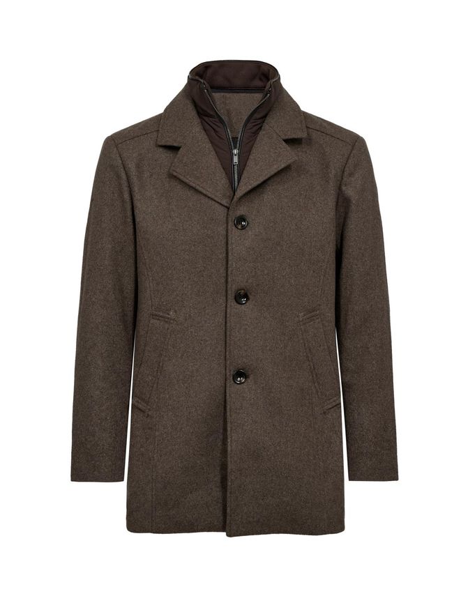 Mens Wool Coat Modern Fit