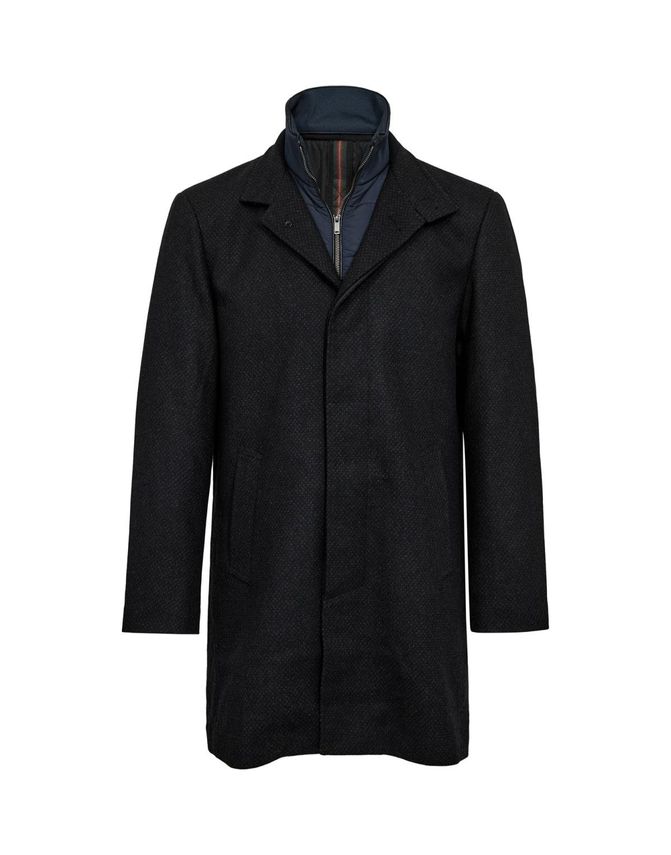 Mens Wool Coat Modern Fit