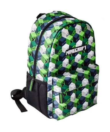 Minecraft Skoletaske - Creeper Ender Skelet