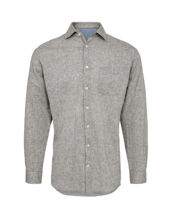 L S Regular Fit Linen Look