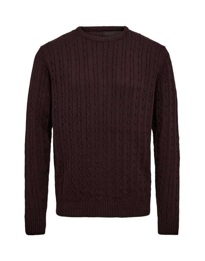 Cable O-neck Knit Regular Fit