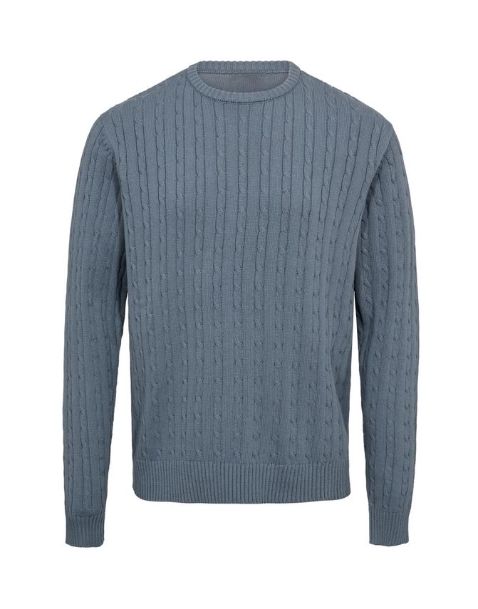 Cable O-neck Knit Regular Fit