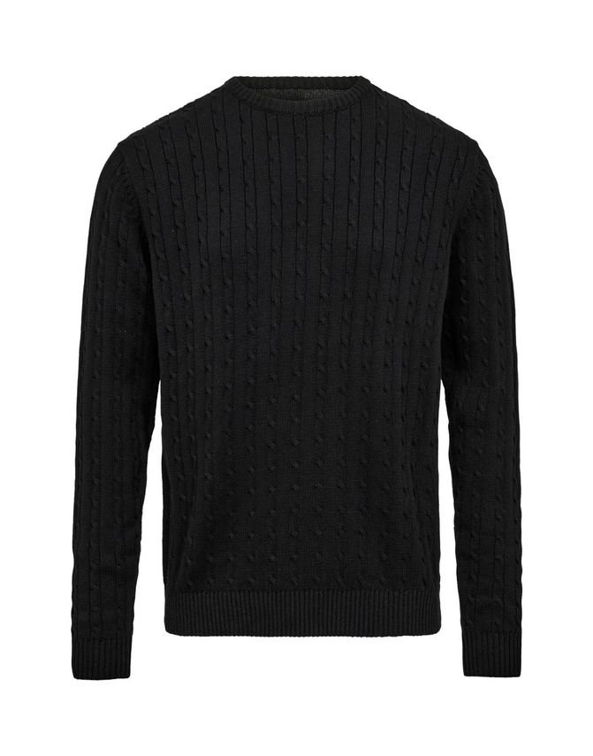 Cable O-neck Knit Regular Fit