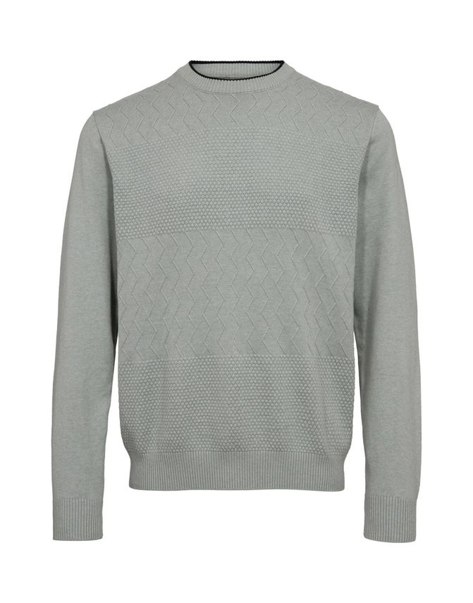 Black Blue O-neck Regular Fit