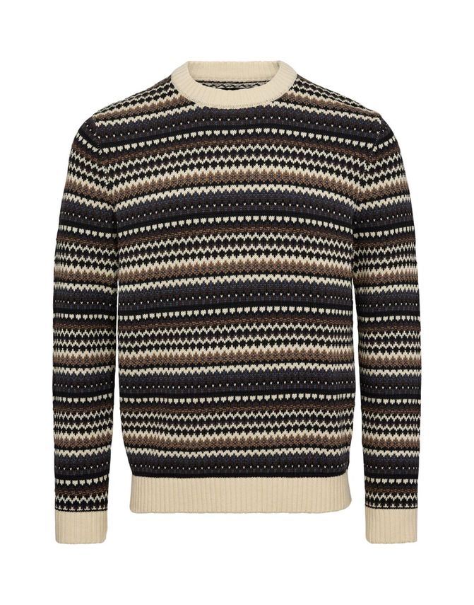 Black Blue O-neck Reg Fit