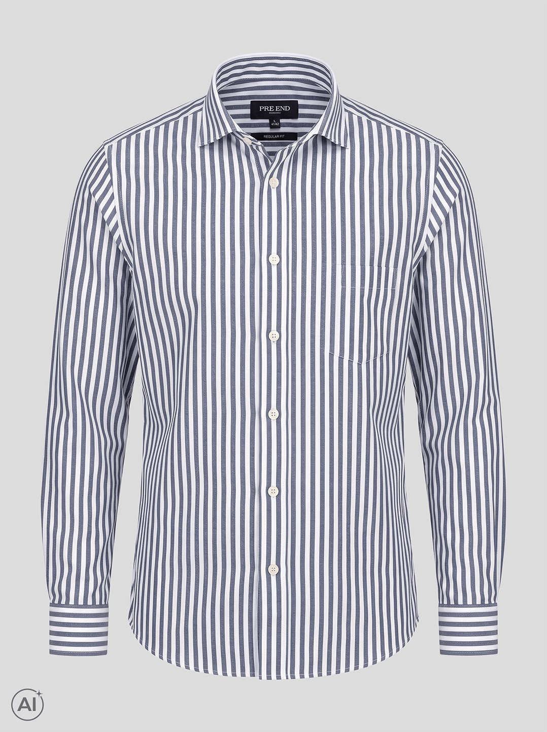 Pre End - Prince Skjorte I Navy Strib