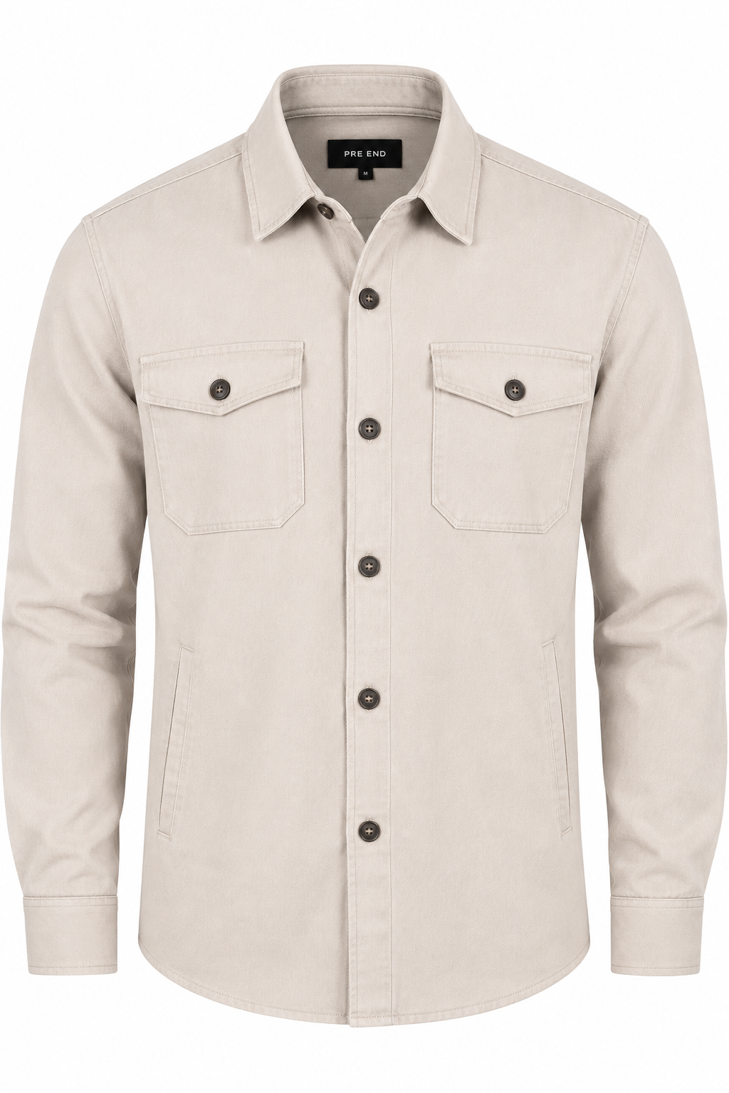 Pre End - Halton Overshirt Hørskjorte I Sand