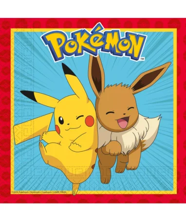 Pokemon Servietter - 20 Stk  - Next Generation