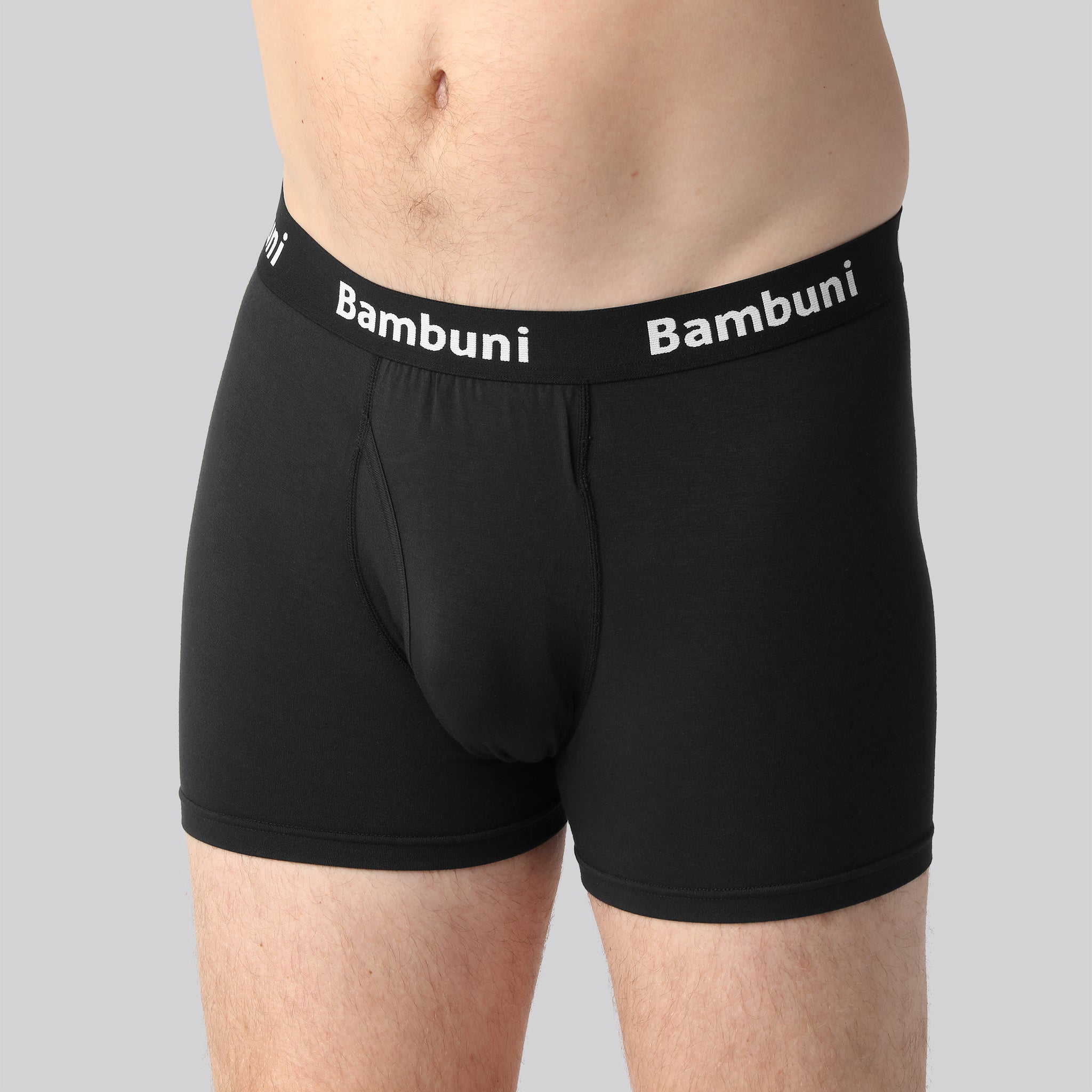 Bambus Underbukser Sort Mænd M  Gylp