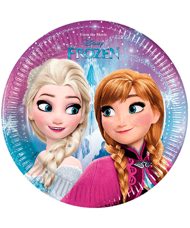 Disney Frost Paptallerkner - 8 Stk