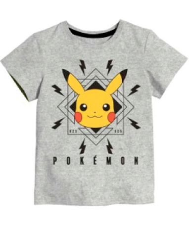 Grå Pikachu T-shirt - Pokemon 12 år 152 Cm