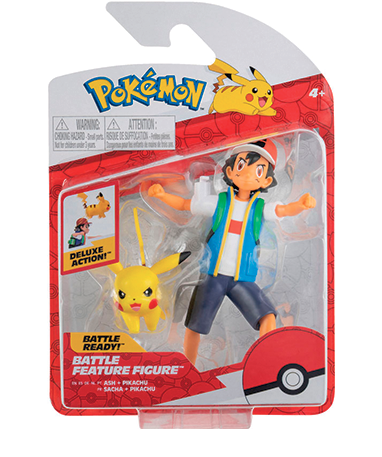 Pokemon Pikachu Ash Figur - Battle Feature