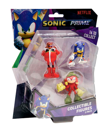 Sonic Samlerfigurer 3 Pak - Assorteret