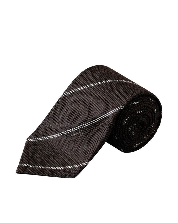 Striped Grenadine Silk Tie