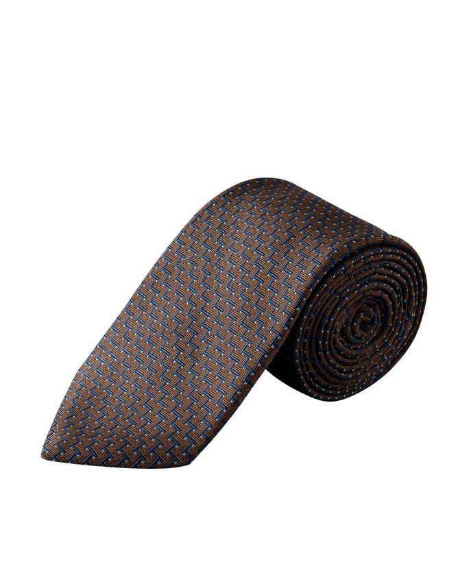 Geometric Woven Silk Tie